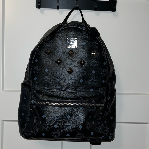 MCM Other - FINAL‼️ MCM MMK2AVE01 Visetos Large Leather Backpack